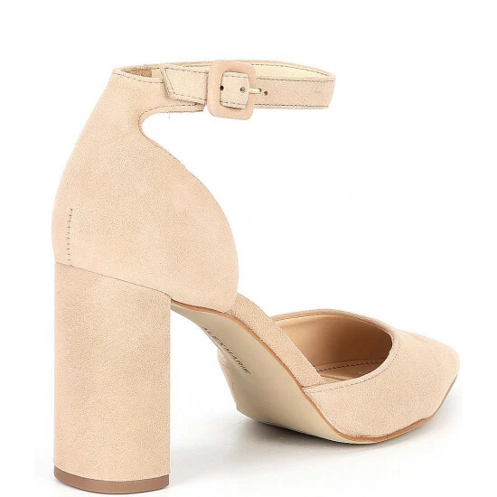 Wholesale ❤️ Alex Marie Genevie Suede 2 Piece Block Heel Pumps Black 🧨 2 Wholesale ❤️ Alex Marie Genevie Suede 2 Piece Block Heel Pumps Black 🧨 - Image 2
