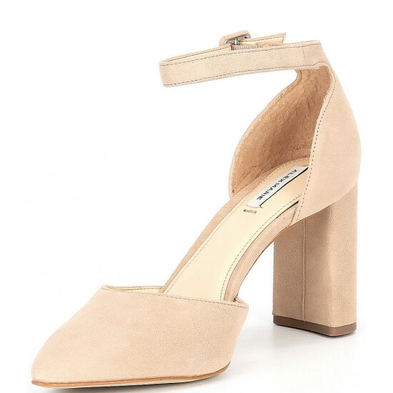 Wholesale ❤️ Alex Marie Genevie Suede 2 Piece Block Heel Pumps Black 🧨 4 Wholesale ❤️ Alex Marie Genevie Suede 2 Piece Block Heel Pumps Black 🧨 - Image 4