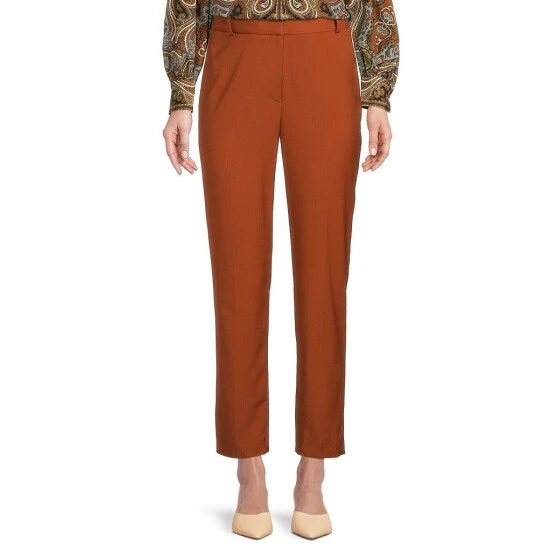 Hot Sale ๐ Alex Marie Alexa Anywhere, Everywhere Slim Straight Leg High Rise Ankle Pants Ginger ๐