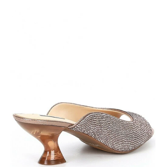 Buy ๐คฉ Alex Marie Tynslee Rhinestone Lucite Heel ๐ Dress ๐ฉด Sandals Bronze ๐ฏ - Image 8