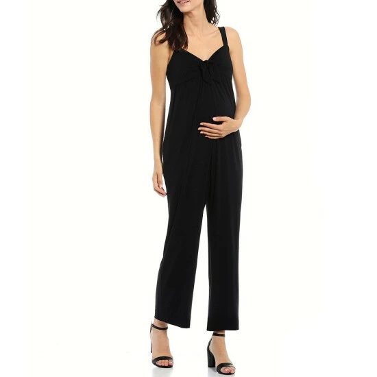 Cheapest ❤️ Alex Marie Maternity Lizzie Sweetheart Neck Sleeveless Jumpsuit Navy ✨ - Image 5