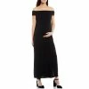 Wholesale 👏 Alex Marie Maternity Gwen Off-the-Shoulder Cap Sleeve Sheath Maxi 👗 Dress Black 🛒