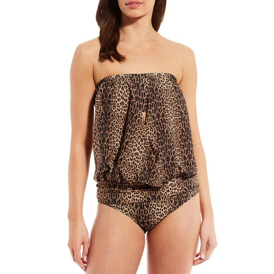 Flash Sale ๐ฅ Alex Marie Exotica Molded Cup Wrap Blouson Bandini Swim Top Natural โค๏ธ - Image 6