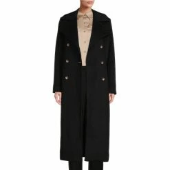 Top 10 βοΈ Alex Marie Stella Double Breasted Long Sleeve Button Front Trench π§₯ Coat Dark Camel β€οΈ