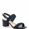 Best Pirce 🤩 Alex Marie Devah Braided Rope Block Heel 🩴 Sandals Navy Nova ⭐