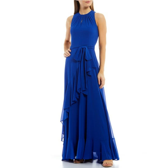 Cheapest 🔔 Alex Marie Colette Sleeveless Keyhole Crew Neck Tie Waist Tiered Ruffle Hem Maxi Gown Royal Blue 😉 10 Cheapest 🔔 Alex Marie Colette Sleeveless Keyhole Crew Neck Tie Waist Tiered Ruffle Hem Maxi Gown Royal Blue 😉 - Image 10
