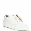 Outlet 😀 Alex Marie Wrenna Pearl Embellished Leather Platform 👟 Sneakers White/soft Gold 🔔
