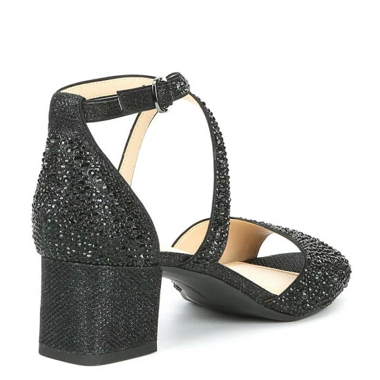 Top 10 ✨ Alex Marie Seyland Rhinestone Cross Strap Ankle Strap Block Heel 🩴 Sandals Silver ✨ 7 Top 10 ✨ Alex Marie Seyland Rhinestone Cross Strap Ankle Strap Block Heel 🩴 Sandals Silver ✨ - Image 7