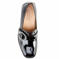 Coupon ⌛ Alex Marie Feller Patent Jewel Buckle Square Toe Loafer Pumps Black 🧨 -Alex Marie shop unnamed file 341