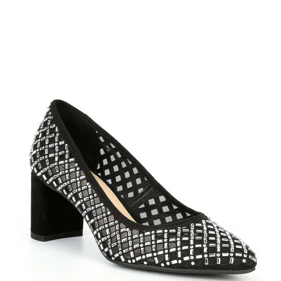 Coupon 🎁 Alex Marie Nyla Rhinestone Point Toe Block Heel Pumps Black 💯 1 Coupon 🎁 Alex Marie Nyla Rhinestone Point Toe Block Heel Pumps Black 💯
