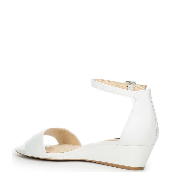 Budget ๐ Alex Marie MairiTwo Leather Ankle Strap Wedge ๐ฉด Sandals Seaport Navy ๐ - Image 3