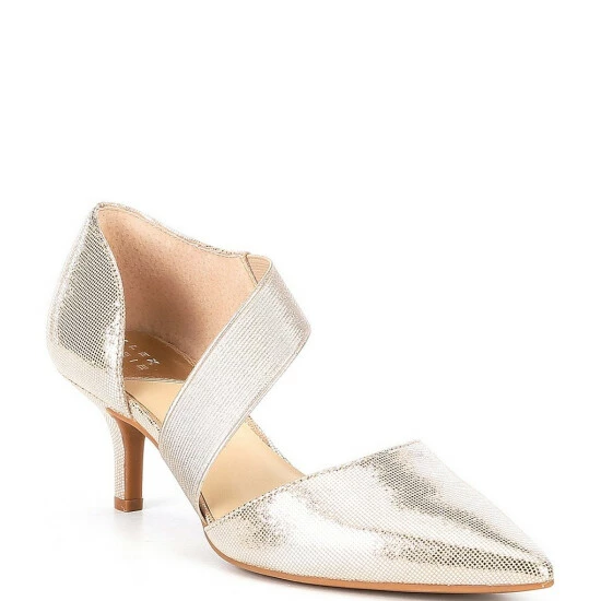 Flash Sale 😍 Alex Marie Brandlin Metallic Asymmetrical Strap Pumps Gold 🌟 1 Flash Sale 😍 Alex Marie Brandlin Metallic Asymmetrical Strap Pumps Gold 🌟