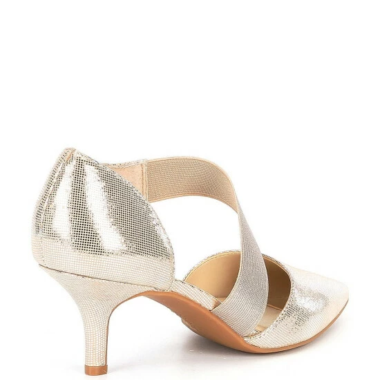 Flash Sale 😍 Alex Marie Brandlin Metallic Asymmetrical Strap Pumps Gold 🌟 2 Flash Sale 😍 Alex Marie Brandlin Metallic Asymmetrical Strap Pumps Gold 🌟 - Image 2