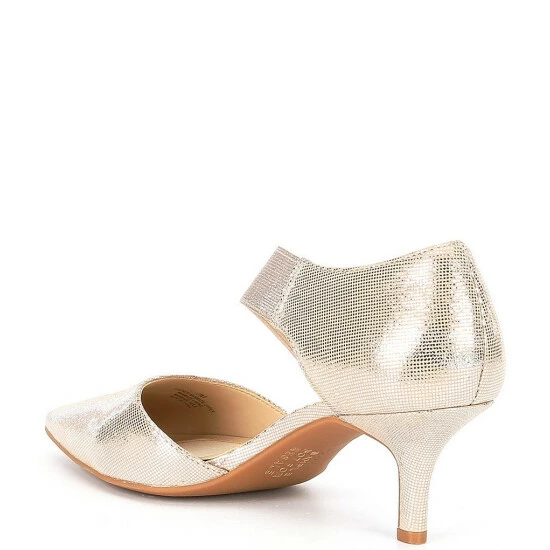 Flash Sale 😍 Alex Marie Brandlin Metallic Asymmetrical Strap Pumps Gold 🌟 3 Flash Sale 😍 Alex Marie Brandlin Metallic Asymmetrical Strap Pumps Gold 🌟 - Image 3
