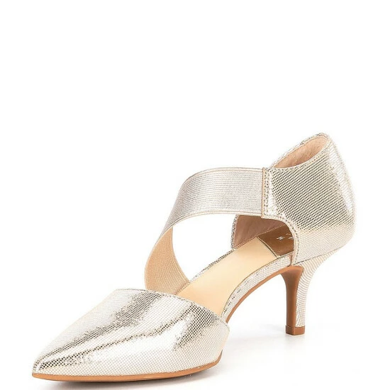 Flash Sale 😍 Alex Marie Brandlin Metallic Asymmetrical Strap Pumps Gold 🌟 4 Flash Sale 😍 Alex Marie Brandlin Metallic Asymmetrical Strap Pumps Gold 🌟 - Image 4