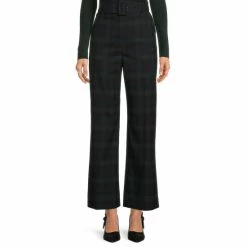 Hot Sale 😍 Alex Marie Rebecca Plaid Print Belted Pants Pine Plaid 🤩