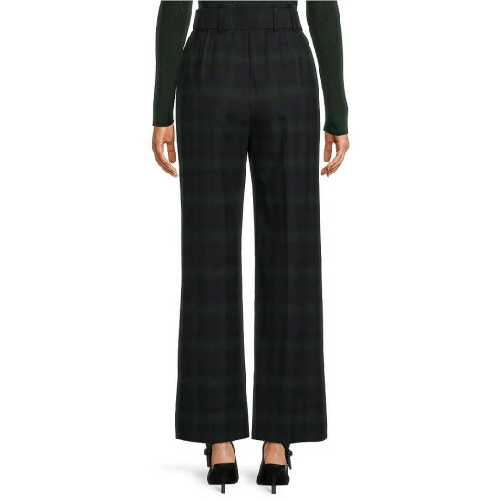 Hot Sale 😍 Alex Marie Rebecca Plaid Print Belted Pants Pine Plaid 🤩 - Image 2