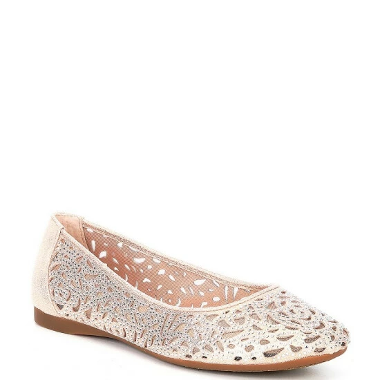 New 😉 Alex Marie Altana Metallic Laser-Cut Rhinestone Flats Silver 🔥 1 New 😉 Alex Marie Altana Metallic Laser-Cut Rhinestone Flats Silver 🔥