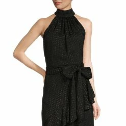 Hot Sale 👍 Alex Marie Tiffany Ruffled Metallic Halter Gown Black/gold ✔️ -Alex Marie shop unnamed file 506
