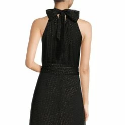 Hot Sale 👍 Alex Marie Tiffany Ruffled Metallic Halter Gown Black/gold ✔️ -Alex Marie shop unnamed file 507