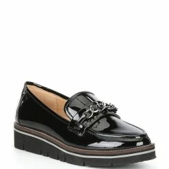 Top 10 🥰 Alex Marie Grensley Patent Chain Detail EVA Loafers Black 🛒