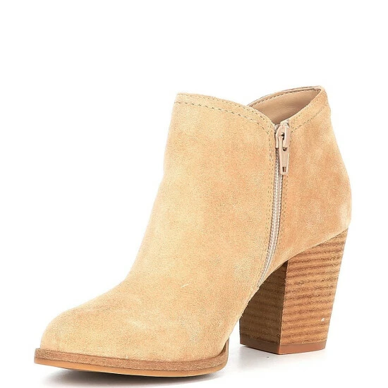 Outlet ๐ Alex Marie Gleneva Suede Chelsea Block Heel Booties Hazelnut ๐งจ - Image 4