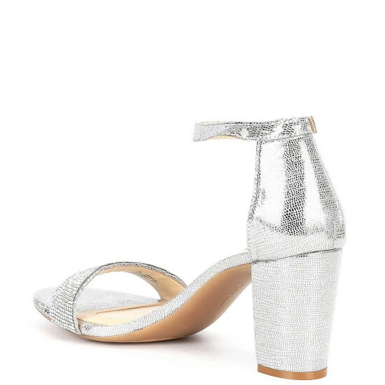 Buy 🤩 Alex Marie HalmarTwo Rhinestone Strap Block Heel 🩴 Sandals Silver 🧨 3 Buy 🤩 Alex Marie HalmarTwo Rhinestone Strap Block Heel 🩴 Sandals Silver 🧨 - Image 3