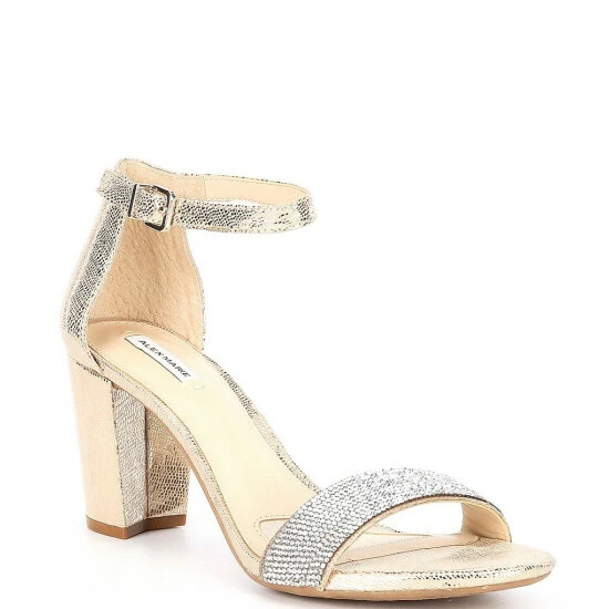 Buy 🤩 Alex Marie HalmarTwo Rhinestone Strap Block Heel 🩴 Sandals Silver 🧨 9 Buy 🤩 Alex Marie HalmarTwo Rhinestone Strap Block Heel 🩴 Sandals Silver 🧨 - Image 9