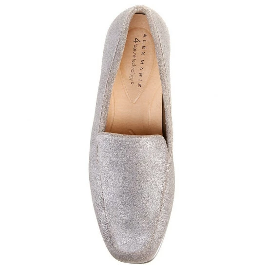 Deals 👍 Alex Marie Lynore Suede Loafers Pewter 👍 - Image 5