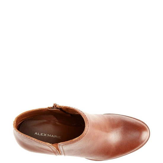 Promo 🎁 Alex Marie Gleneva Leather Chelsea Block Heel Western Booties Capri Tan 😉 5 Promo 🎁 Alex Marie Gleneva Leather Chelsea Block Heel Western Booties Capri Tan 😉 - Image 5