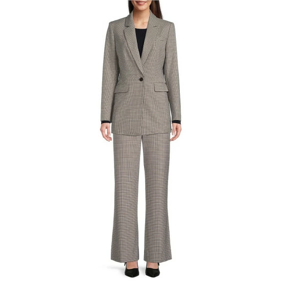 Outlet ๐ Alex Marie Carlotta Checked Print Long Sleeve Notch Lapel Coordinating Blazer Pincheck โ 3 Outlet ๐ Alex Marie Carlotta Checked Print Long Sleeve Notch Lapel Coordinating Blazer Pincheck โ - Image 3