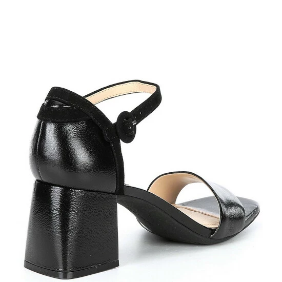 Best reviews of 😍 Alex Marie Aidrea Leather Ankle Strap Block Heel 🩴 Sandals Black 🤩 - Image 2