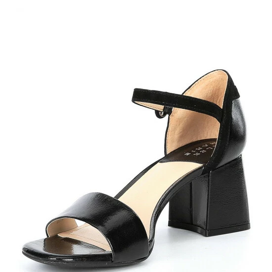 Best reviews of 😍 Alex Marie Aidrea Leather Ankle Strap Block Heel 🩴 Sandals Black 🤩 - Image 4