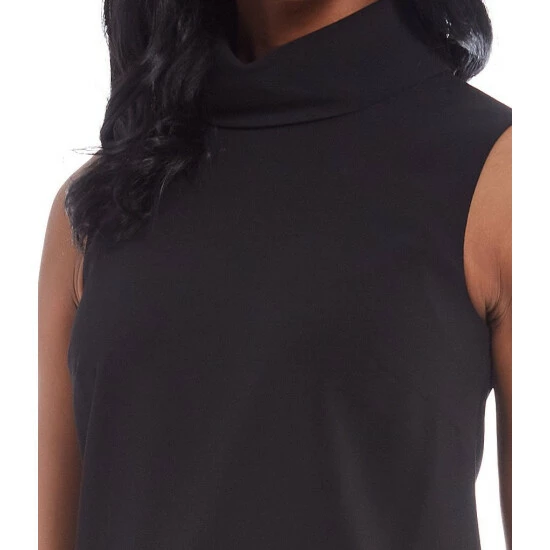 Coupon 🤩 Alex Marie Mary Textured Satin Sleeveless Mock Neck Shift 👗 Dress Black ⌛ 5 Coupon 🤩 Alex Marie Mary Textured Satin Sleeveless Mock Neck Shift 👗 Dress Black ⌛ - Image 5
