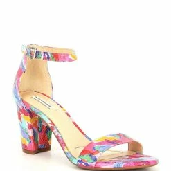 Top 10 ✨ Alex Marie Halmar Multi Ankle Strap Leather Block Heel 🩴 Sandals Carmen Multi ⌛