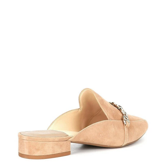 Top 10 👍 Alex Marie Catricia Suede Chain Detail Point Toe Mules Taupe 🛒 2 Top 10 👍 Alex Marie Catricia Suede Chain Detail Point Toe Mules Taupe 🛒 - Image 2